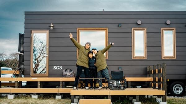 Cabañas de casas rodantes en Soleil no Oka