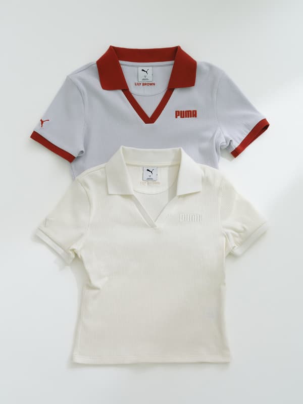 Lily Brown × Puma Rib Polo Shirt – tampilan alternatif