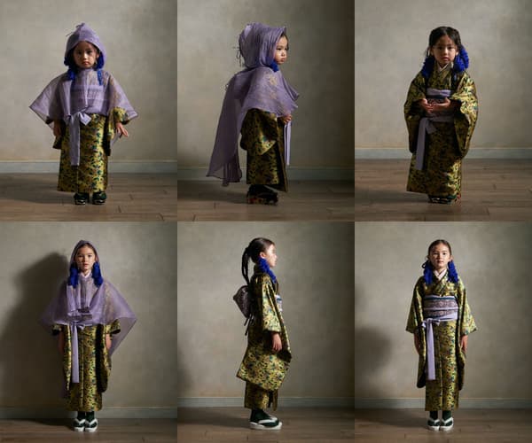 Traje tradicional de niebla de color Saika