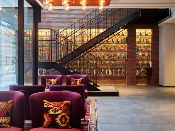 Lobby expressing Hokkaido's character