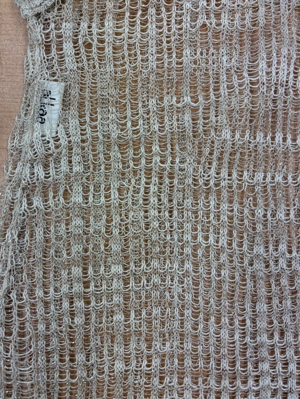 Fine Glitter Lacy OP Knit