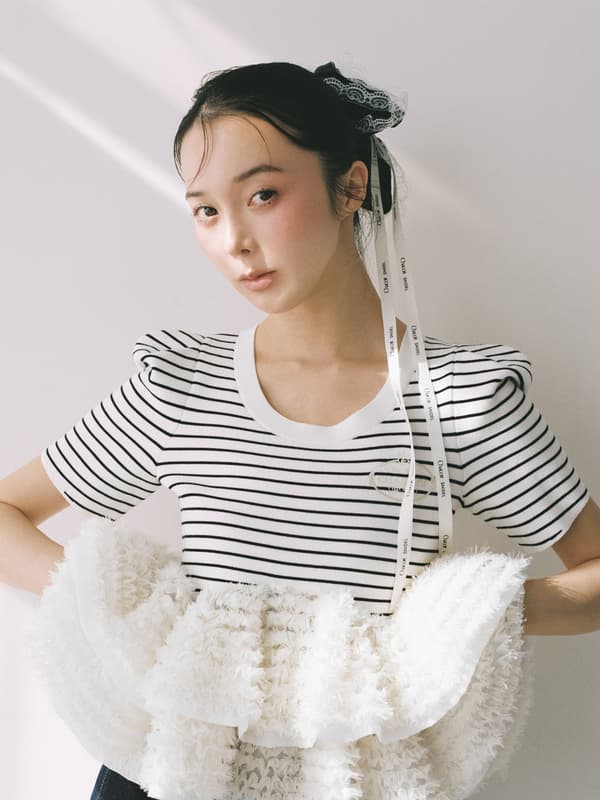 Collaboration Peplum Knit Pullover