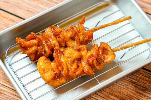 Numaru Deep-fried Chicken Skin Skewers