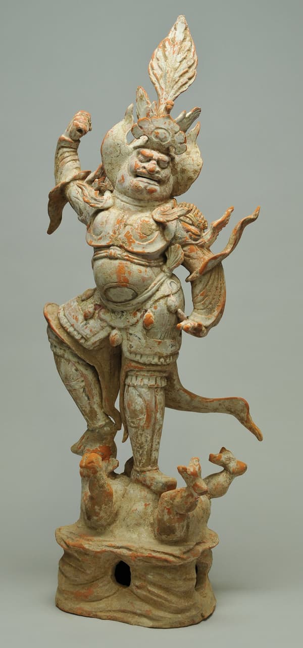 Painted Heavenly King Figure