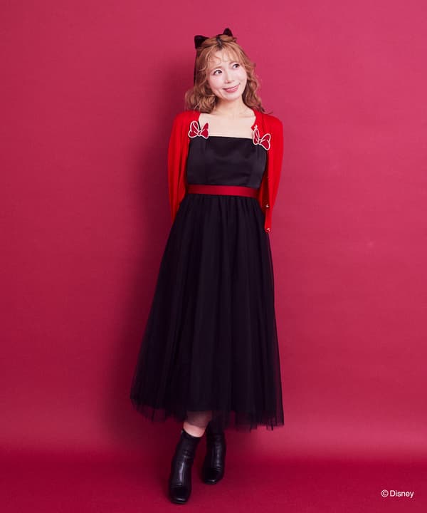 รายละเอียดชุดเดรสสายเดี่ยว Minnie Ribbon