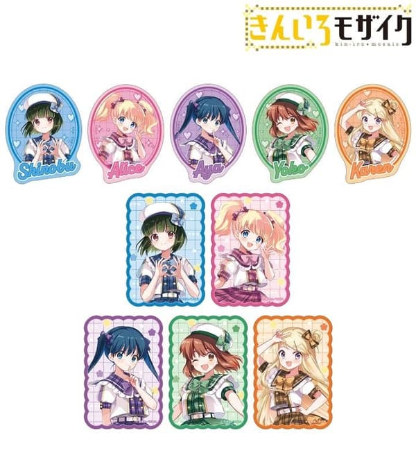 Kiniro Mosaic Trading Die-Cut Stickers