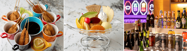 เมนูอาหารเย็นและงานศิลปะนีออน