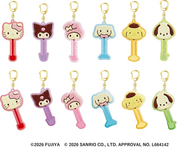 三麗鷗角色巧克力交易壓克力吊飾 - 共12款隨機