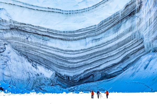 ฉากการสำรวจในแอนตาร์กติกา