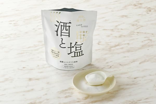 Sake Brewery Bathing Powder: Sake & Salt 500g (with spoon)
