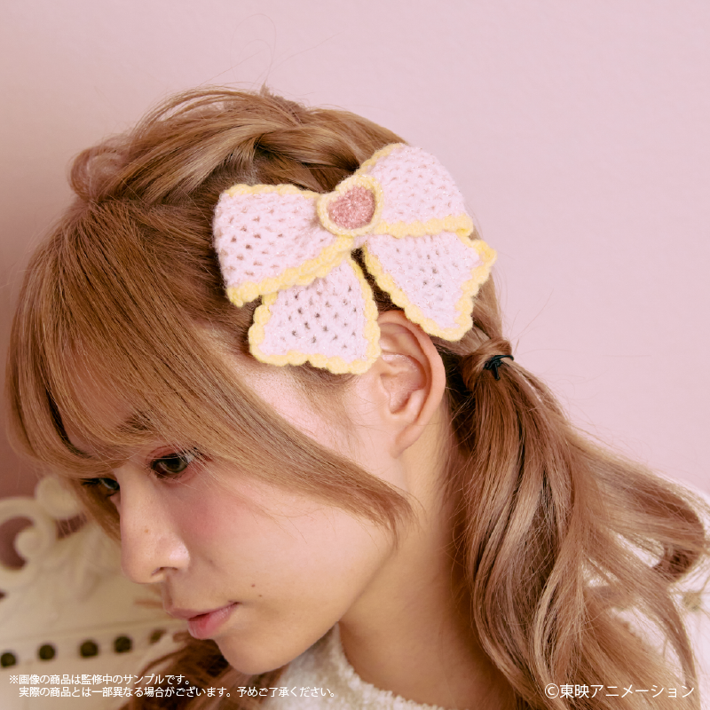 Cure White Ribbon Hair Pin
