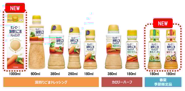 Kewpie 深焙煎芝麻醬產品系列