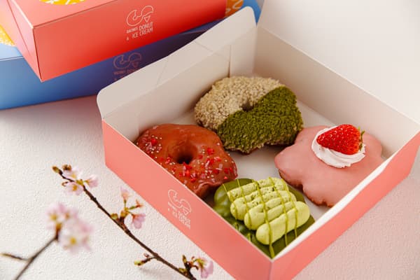 Spring Cherry Blossom Donut Box