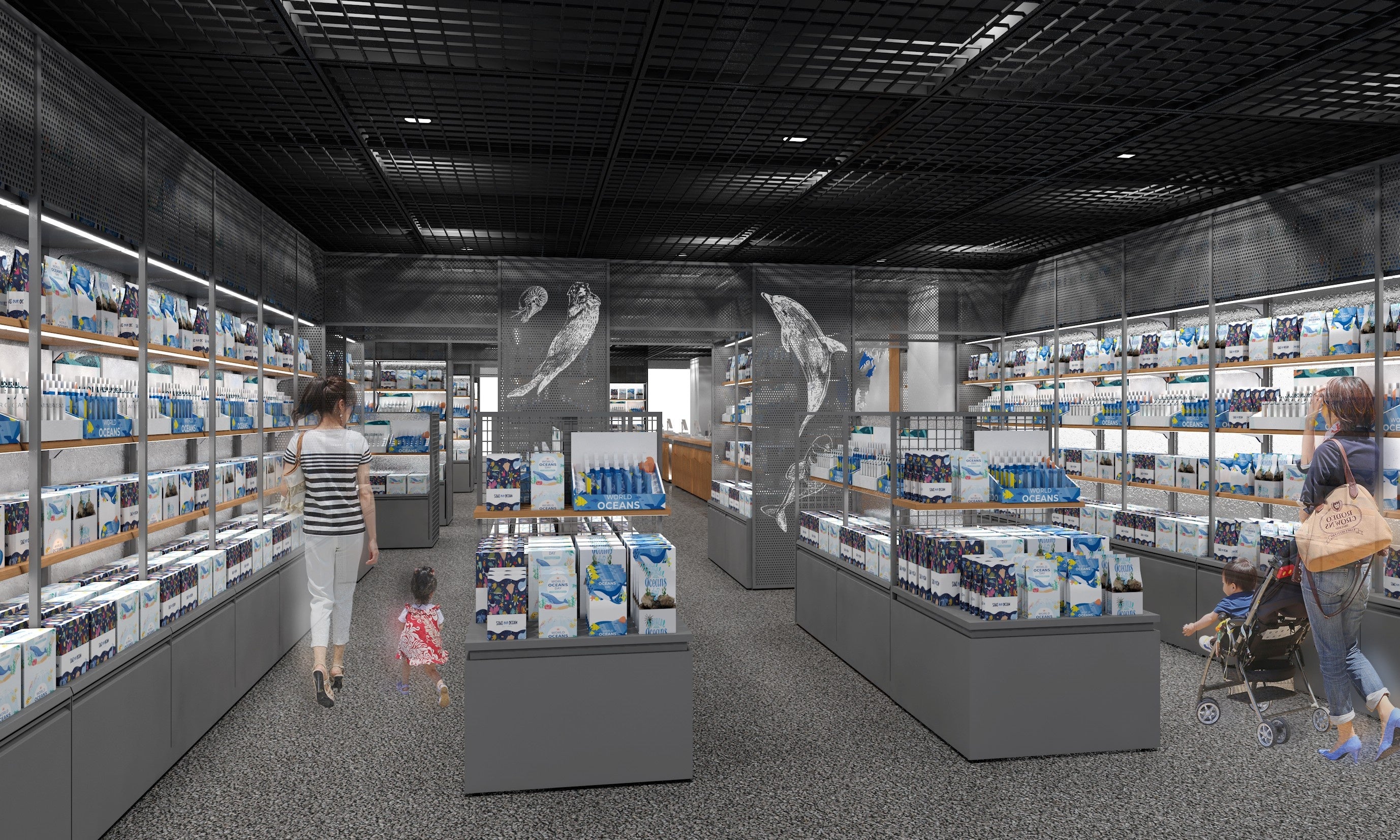 Renewed souvenir shop interior