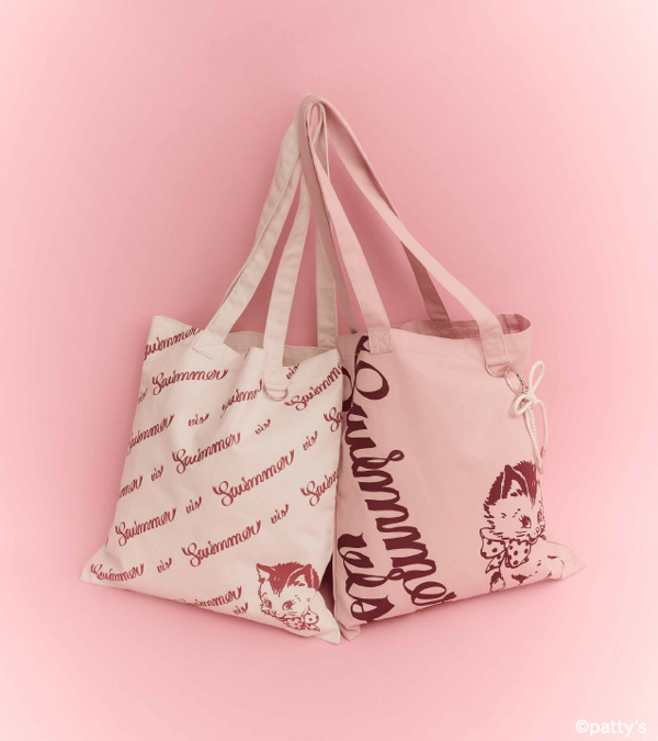 Motif Print Tote Bag / A4 Compatible