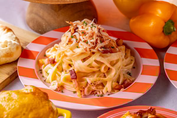 새우 & 판체타 핑크 카르보나라