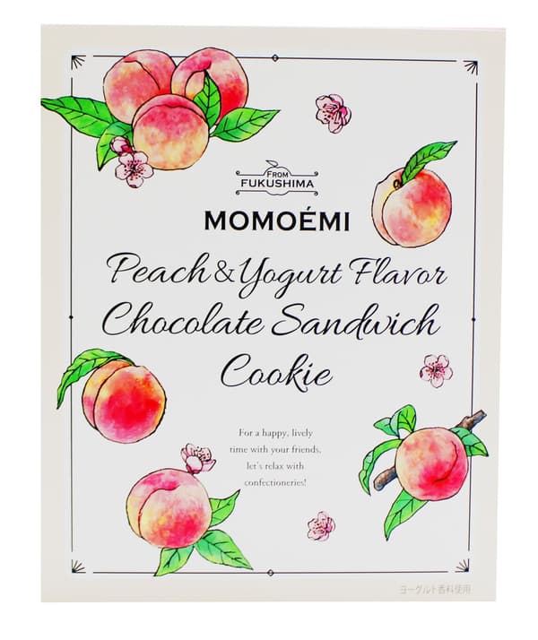 MOMOÉMI Kue Sandwich Cokelat Rasa Persik × Yogurt