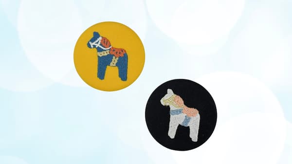 Broches bordados (2 tipos) 1100 yenes cada uno (impuestos incluidos)