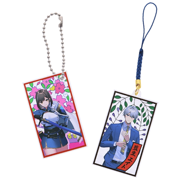 Japanese Retro Acrylic Keychain