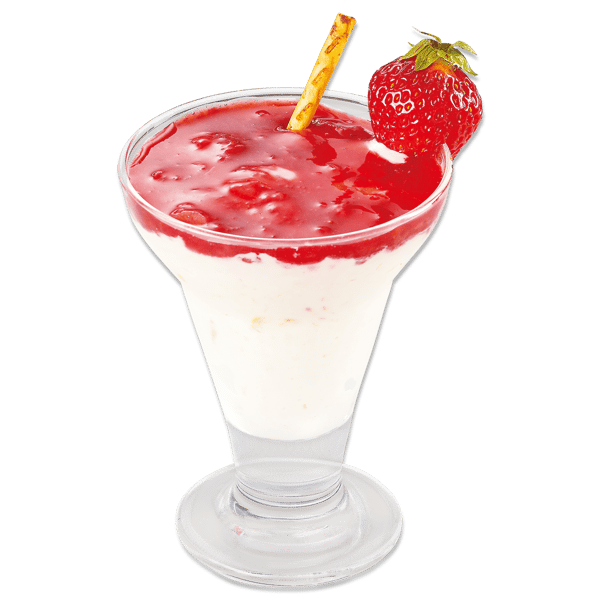 Strawberry and Banana Shake with Toppo