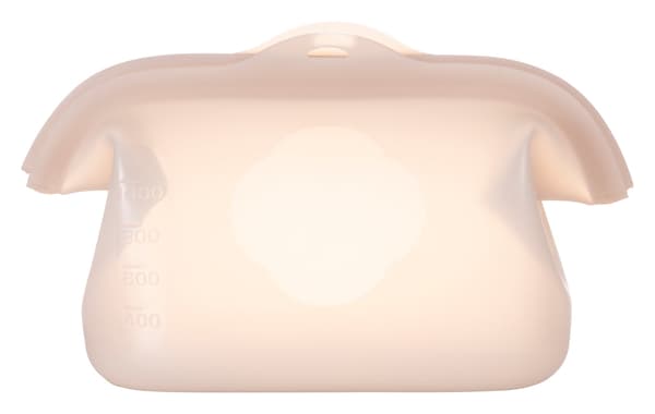 Beige Gray bag in use