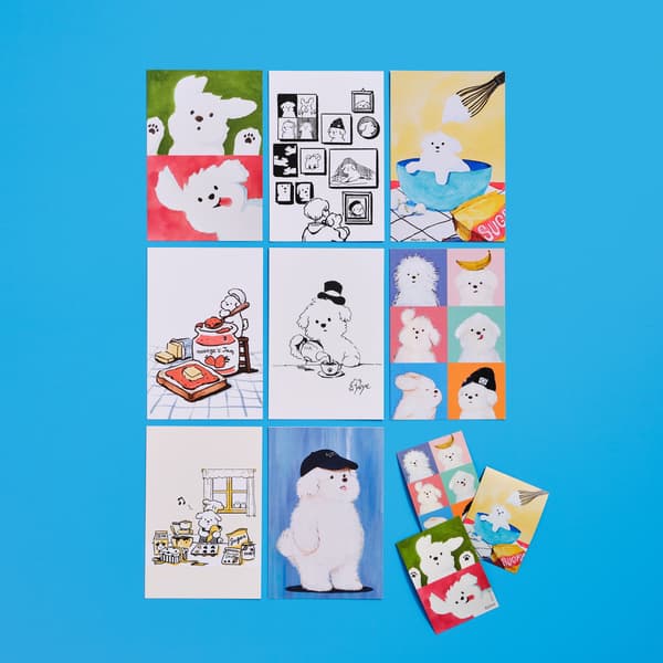 Postcard Set, Stickers