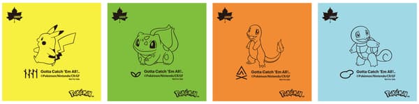 Original Pokémon sticker designs for the campaign