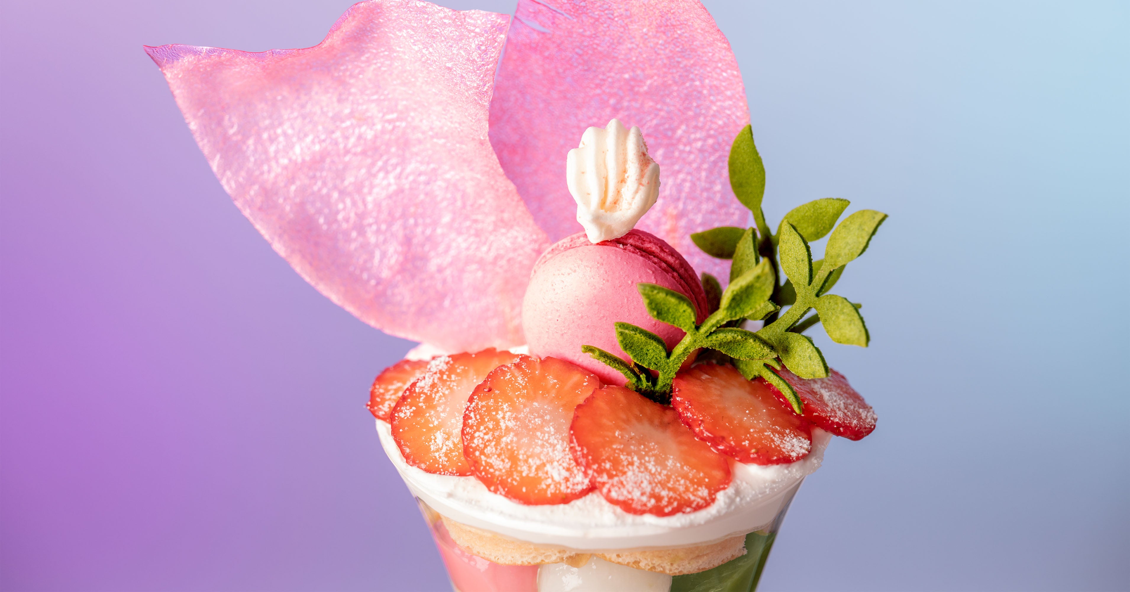 Ranman parfait with phoenix-inspired tuile