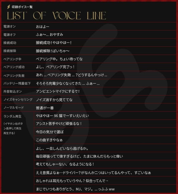 Special Voice design
