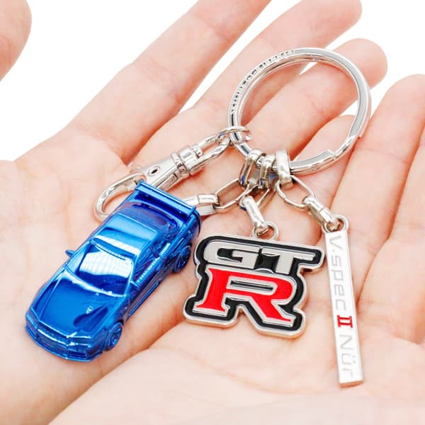 Nissan Skyline GT-R (BNR34) Blue Keyring