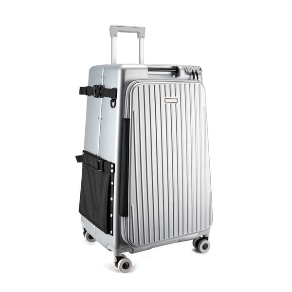 Interior de la maleta que muestra el almacenamiento de la tabla