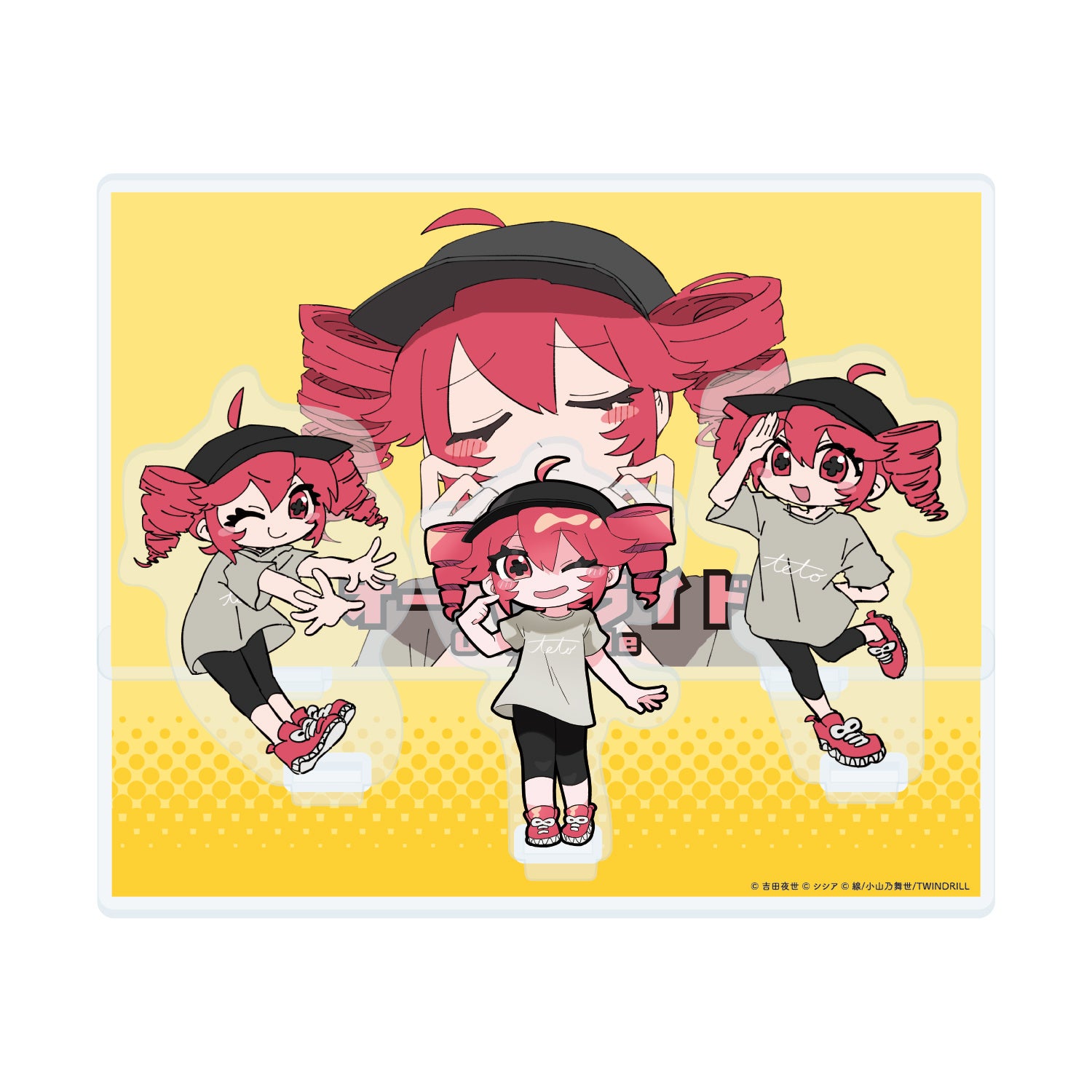 Acrylic diorama featuring Kasane Teto