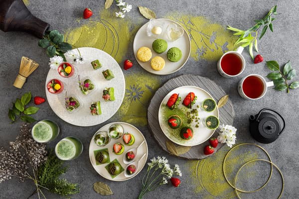Imagen del Set de Té de la Tarde Matcha – Colaboración Gion Tsujiri