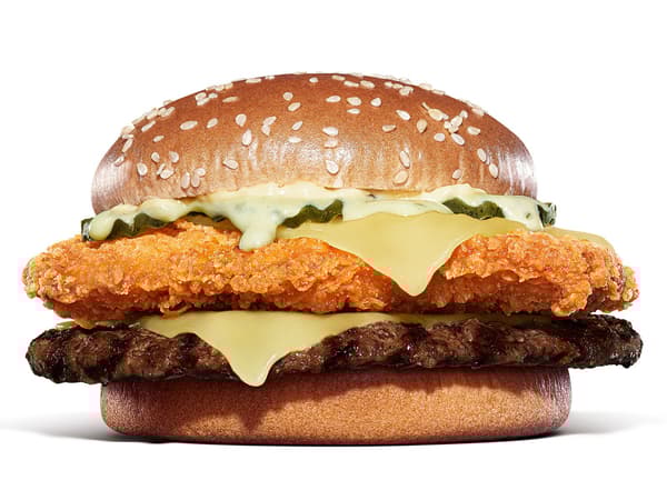 雞肉牛肉Big Mouth White漢堡