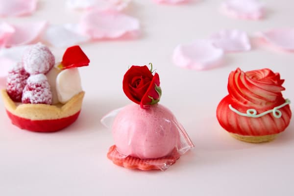 Sweets featuring rose pairings