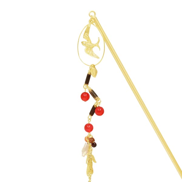 Kiwataridori Ippon Kanzashi - Rojo