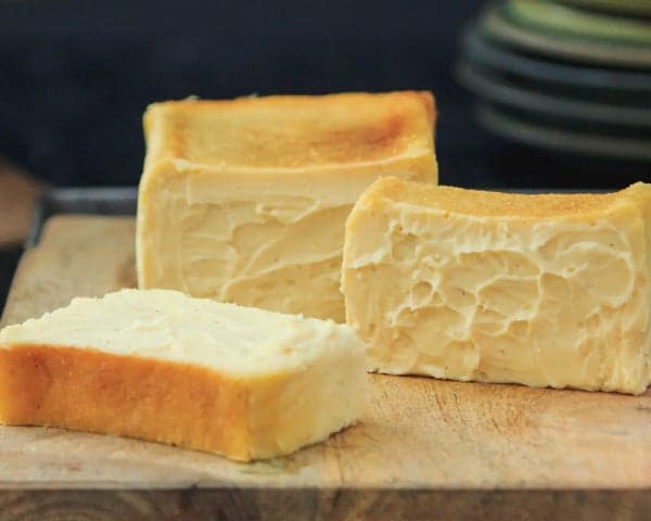 Silky smooth cheesecake