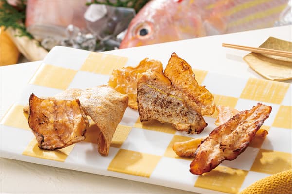 From left: red snapper, threadfin bream, and tilefish