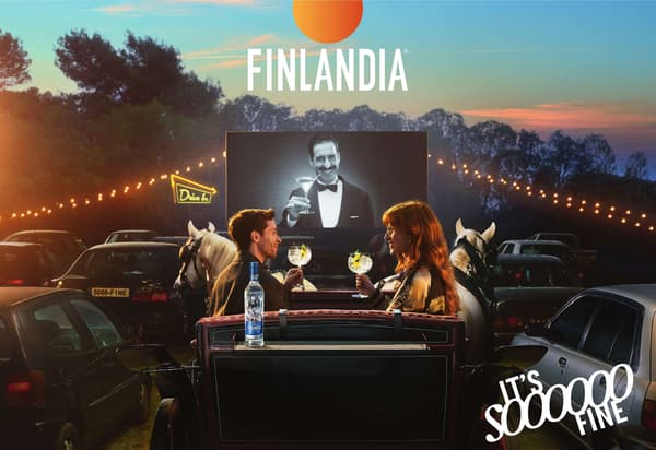 Finlandia Vodka display