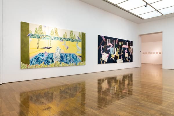 花房葉子個展「窗框之外」，2021 年 10 月 9 日至 12 月 19 日，於奈義町現代美術館，展覽現場