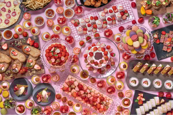 호텔 그랑비아 오카야마의 딸기 뷔페