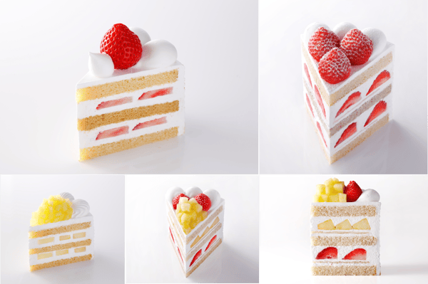 Seasonal Amaou Strawberries and Castella