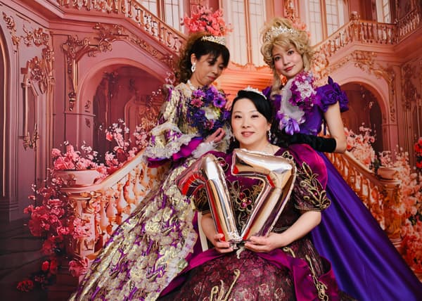 Purple dress for kiju (77th birthday)