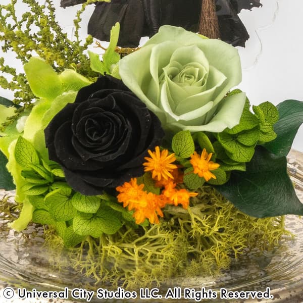 Detalle del arreglo de Elphaba