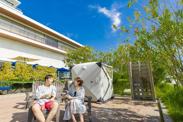 享受海風吹拂的戶外空氣浴