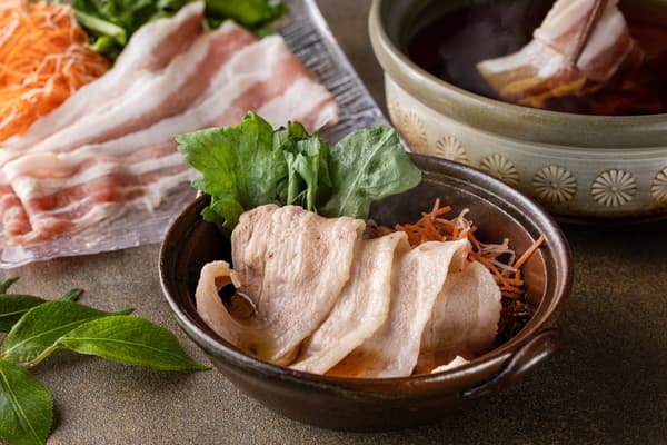 도이 농장 간비타 돼지고기 다시 샤브