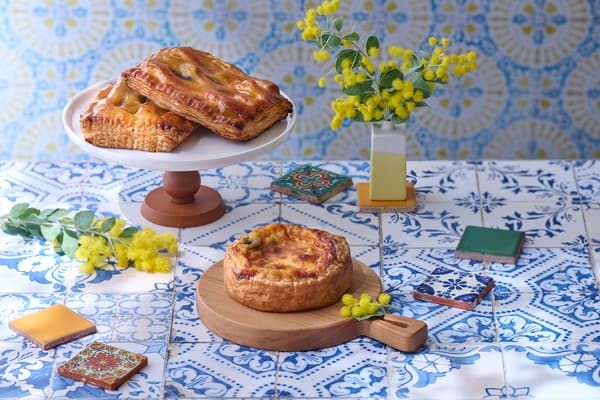 Dark Cherry Danish Pie and Rapeseed Flower Quiche