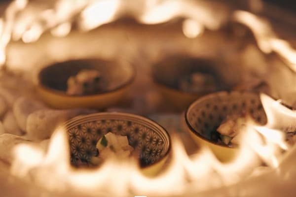 Japanese cuisine presentation detail