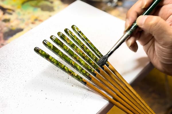 Close-up of Kinnikuman Soldier Chopsticks