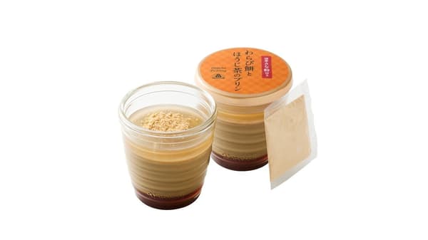 Warabi Mochi and Hojicha Pudding